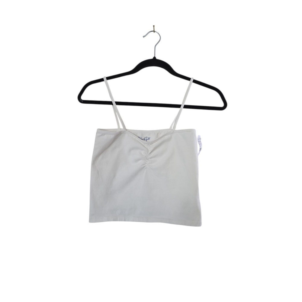 Pacsun Tank Top White Crop 100% Cotton